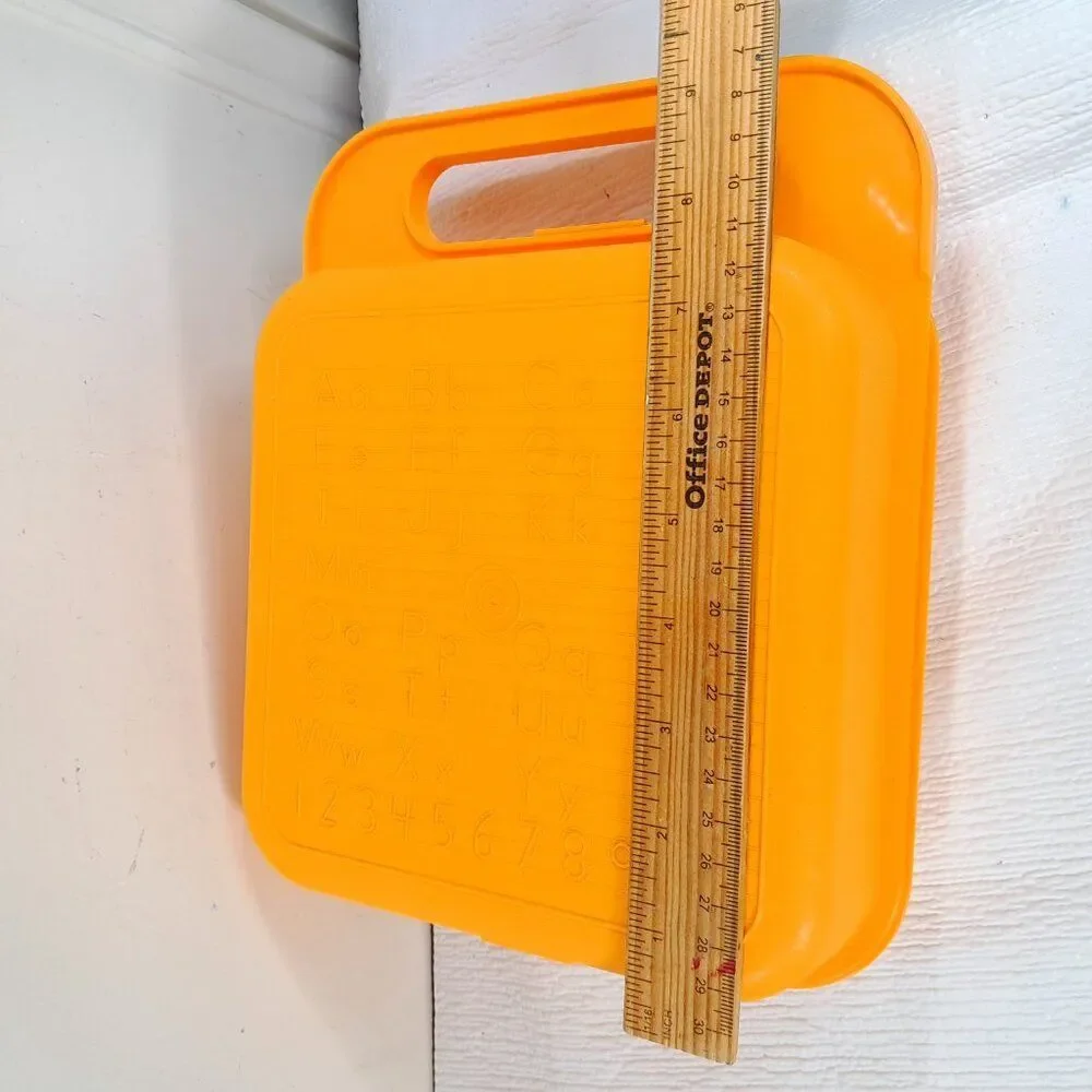 Vintage Tupperware TupperToys‎ Art Set Rubbing Plates with Carry Case lunchbox